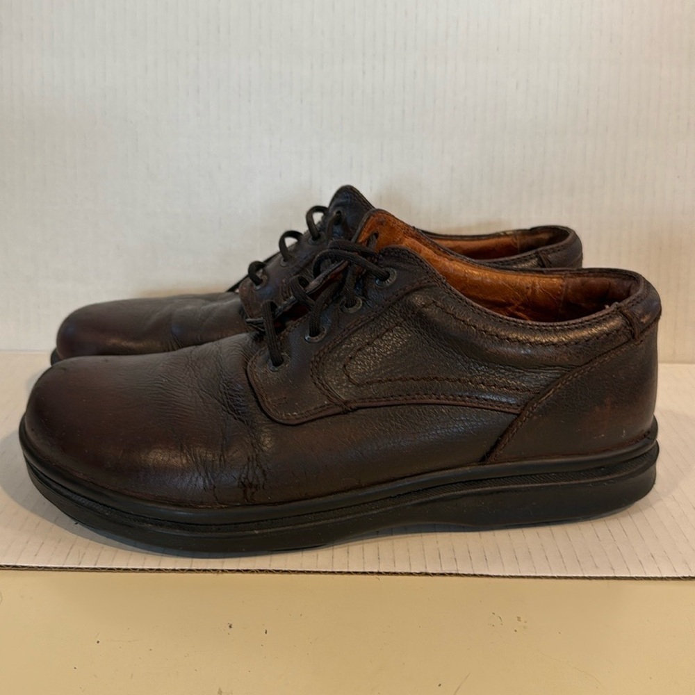 Birkenstock Footprint Brown Leather Oxfords (sz - US 11-11-1/2. Euro 44)